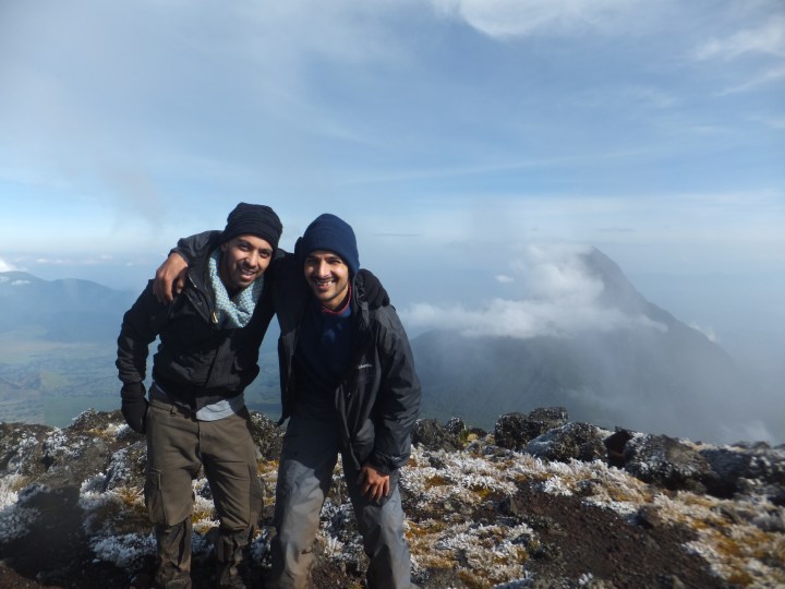 Atop Mt Karisimbi Rwandas tallest mountain